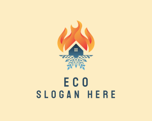 Fuel - Heating Cooling Industry logo design