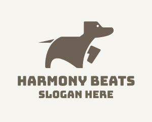 Animal Rescue - Brown Minimalist Dog logo design