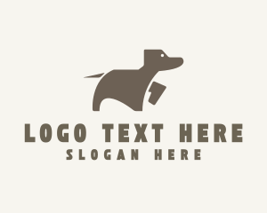 Animal - Brown Pet Dog logo design