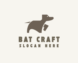 Brown Pet Dog logo design