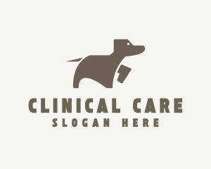 Brown Pet Dog logo design