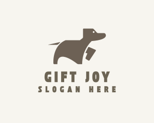 Brown Pet Dog logo design