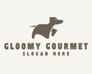 Brown Pet Dog logo design