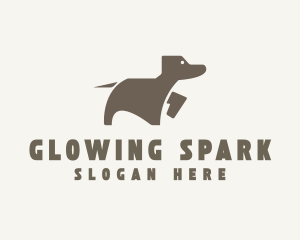 Brown Pet Dog logo design