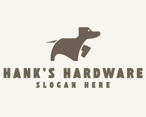 Brown Pet Dog logo design