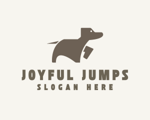 Brown Pet Dog logo design