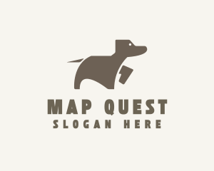 Brown Pet Dog logo design