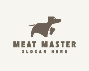 Brown Pet Dog logo design