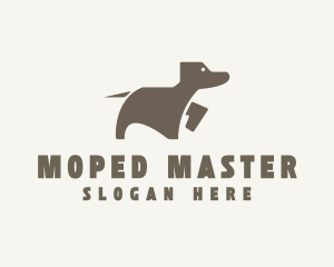 Brown Pet Dog logo design