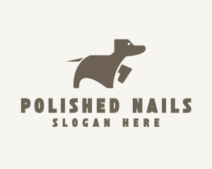 Brown Pet Dog logo design