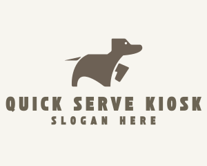 Brown Pet Dog logo design