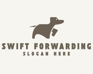 Brown Pet Dog logo design