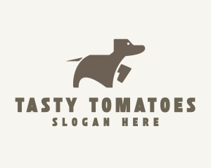 Brown Pet Dog logo design