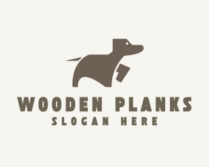 Brown Pet Dog logo design