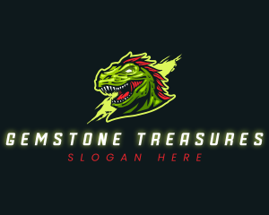 T-rex Dinosaur Gaming Logo