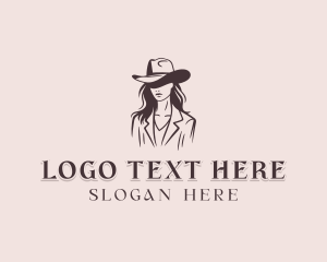 Rodeo - Cowgirl Rodeo Fashion logo design