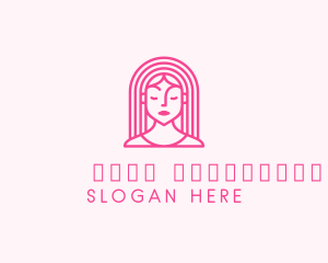 Mascot - Beautiful Teenager Girl logo design