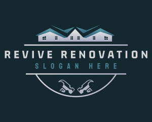 Renovation - Hammer Roofing Renovation logo design