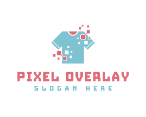 Pixel Shirt Clothing logo design