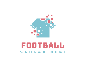 Pixel Shirt Clothing logo design
