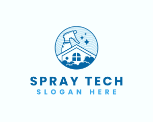 Housekeeping Clean Spray logo design