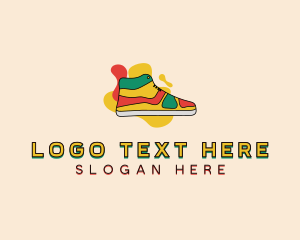 Footwear - Shoe Fashion Sneakers logo design