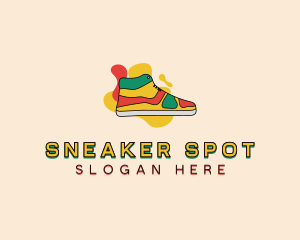 Shoe Fashion Sneakers logo design