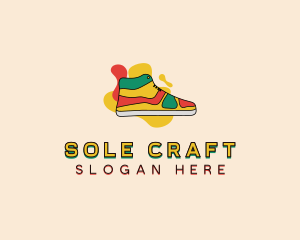 Shoe Fashion Sneakers logo design