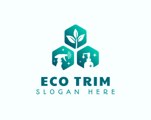 Eco Spray Pump Sanitation logo design