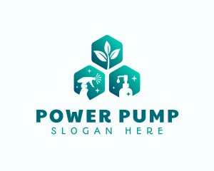 Pump - Eco Spray Pump Sanitation logo design