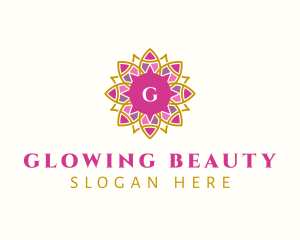 Festive Mandala Flower logo design