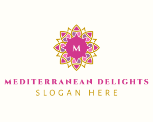 Mediterranean - Festive Mandala Flower logo design