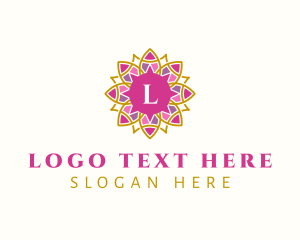 Festive Mandala Flower Logo