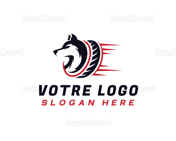 Automotive Garage Wolf Logo