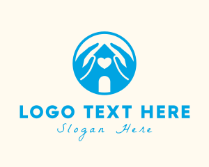 Hand - Love Charity House logo design