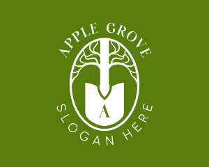 Farm Shovel Tree logo design