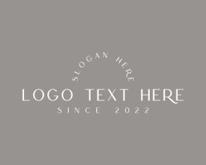 Stylist - Classic Arch Wordmark logo design