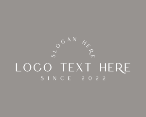 Salon - Classic Arch Wordmark logo design