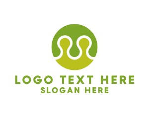 Round - Creative Circle Puzzle logo design