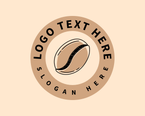 Caffeine - Coffee Bean Business logo design