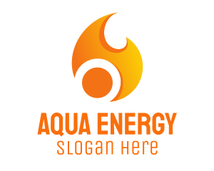 Orange Flame Energy logo design