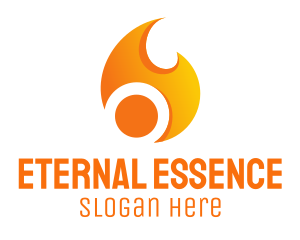 Orange Flame Energy logo design