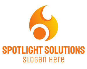 Orange Flame Energy logo design