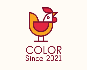 Chicken Nugget - Rooster Poultry Bird logo design