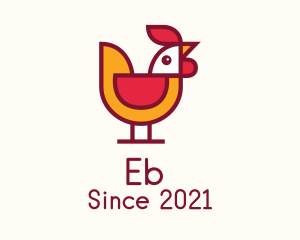 Geometric - Rooster Poultry Bird logo design