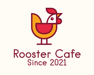 Rooster Poultry Bird logo design