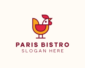 Rooster Poultry Bird logo design