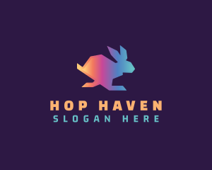 Hop - Rabbit Pet Care logo design