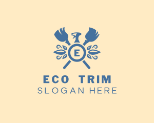 Eco Mop Sprayer Cleaning logo design