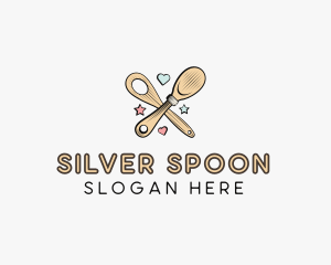 Spatula Baking Sweets logo design